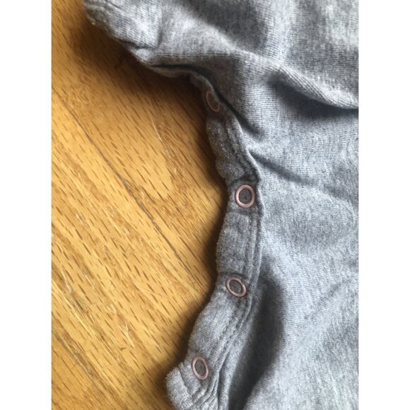 Burts Bees 0-3M Grey Bubble Romper - Picture 4 of 6